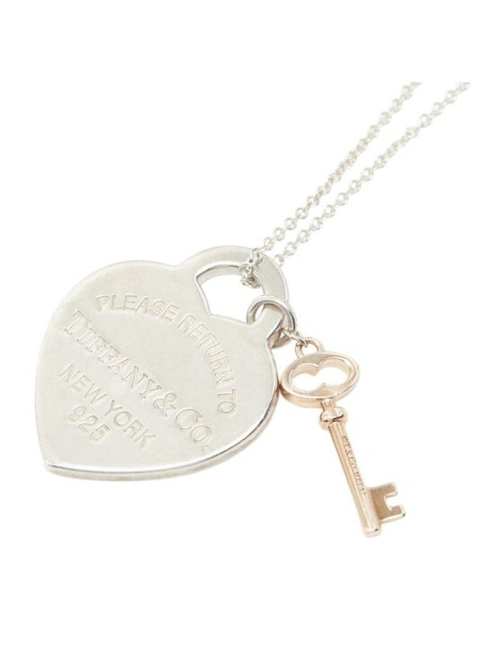 Tiffany & Co. Jewelry - Tiffany & Co Return to Heart Tag Key Pendant Necklace Silver